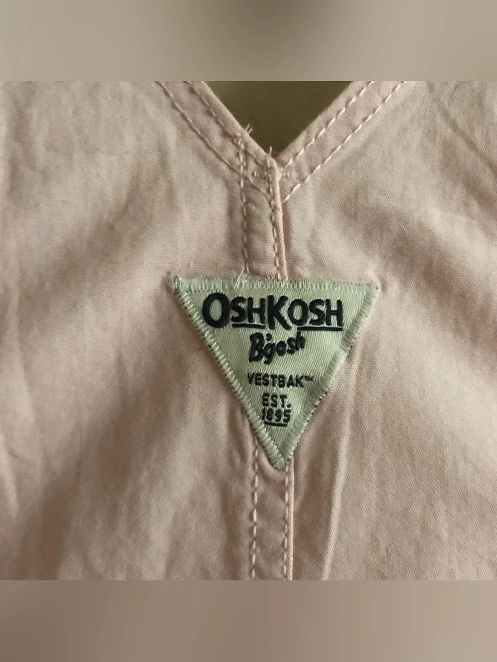 OshKosh B'gosh Light Pink Girls' Overalls Style Dress